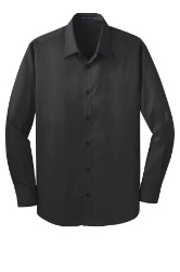 Mens Port Authority Stretch Poplin Shirt 